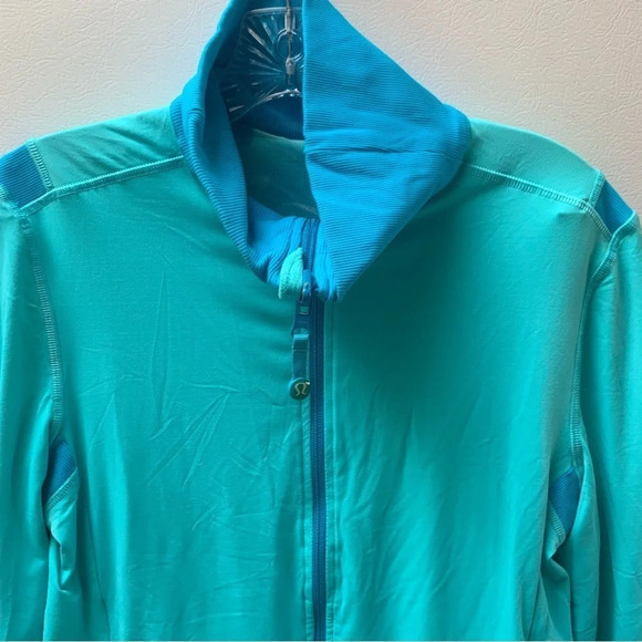 Lululemon Jacket Reversible Raja Blue Floral Full Zip - Picture 11 of 12
